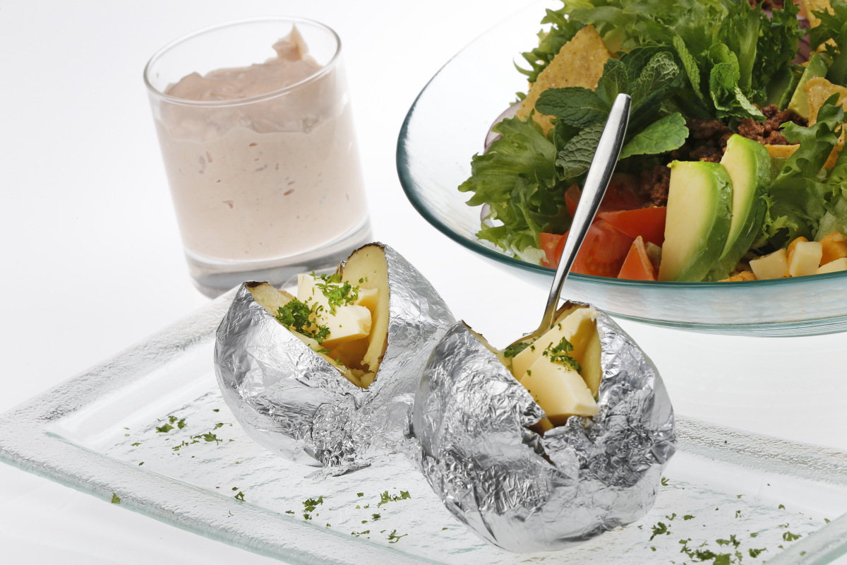 BAKED POTATOE & SALAD